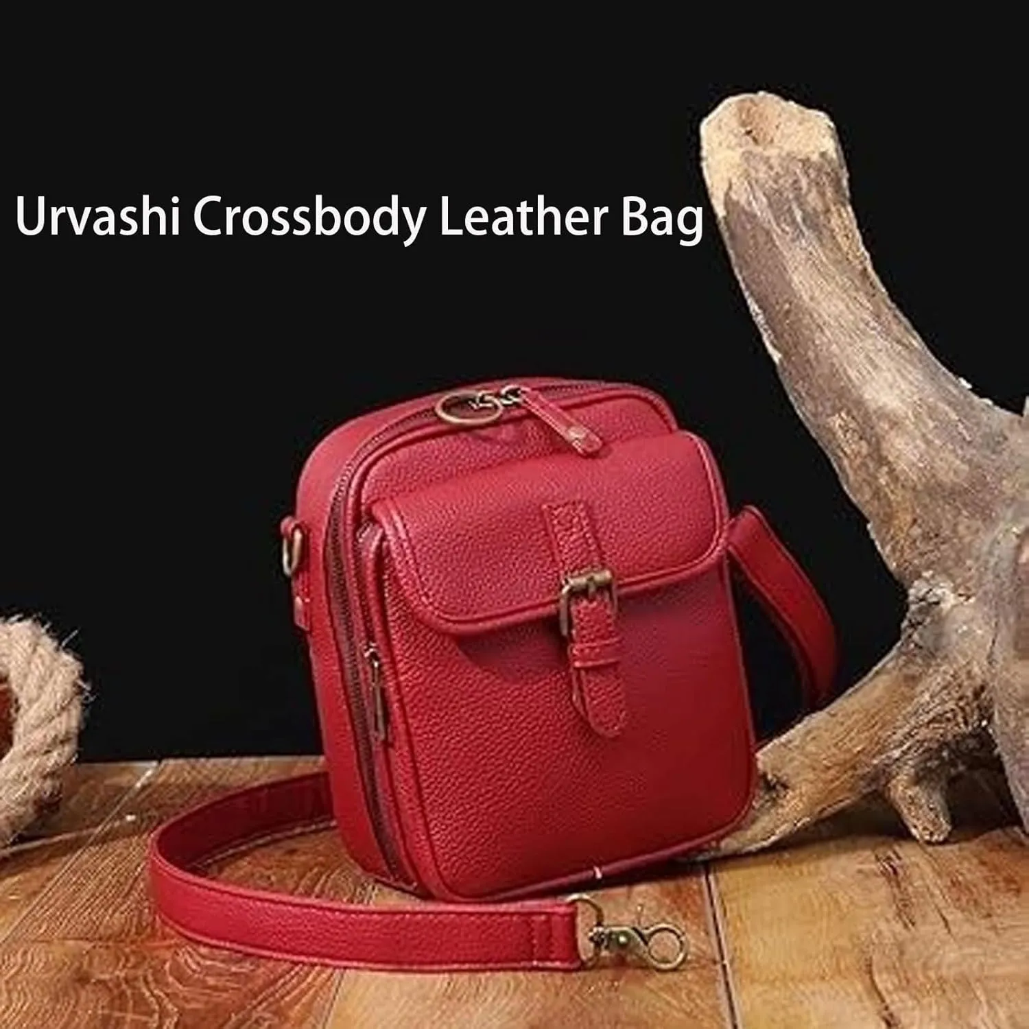 𝑼𝒓𝒗𝒂𝒔𝒉𝒊 Crossbody Leather Bag, Collaboraten1 Crossbody Leather Bag, Retro Double Layer Large Capacity Bags