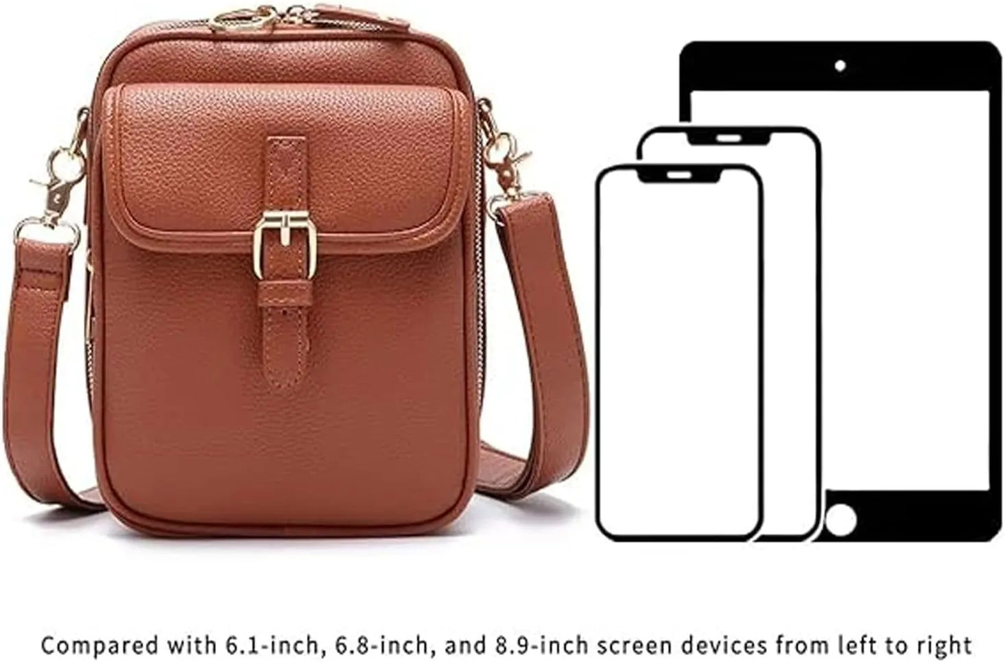 𝑼𝒓𝒗𝒂𝒔𝒉𝒊 Crossbody Leather Bag, Collaboraten1 Crossbody Leather Bag, Retro Double Layer Large Capacity Bags
