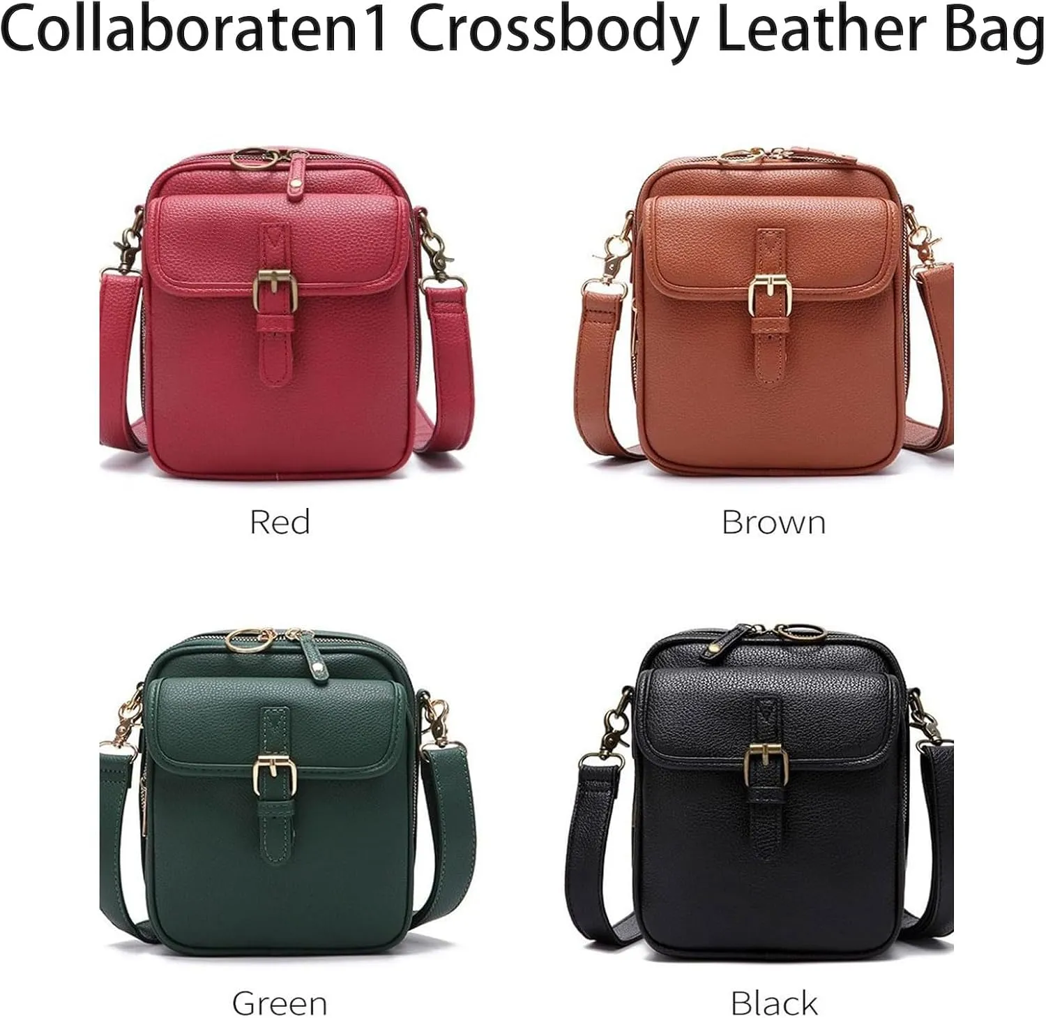 𝑼𝒓𝒗𝒂𝒔𝒉𝒊 Crossbody Leather Bag, Collaboraten1 Crossbody Leather Bag, Retro Double Layer Large Capacity Bags