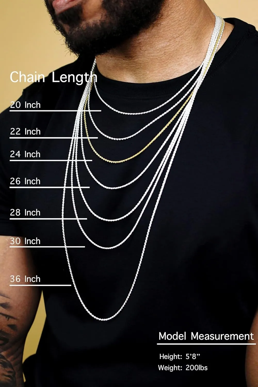 14k Gold Adjustable 0.8mm Square Wheat Spiga Rope Slider Chain Link