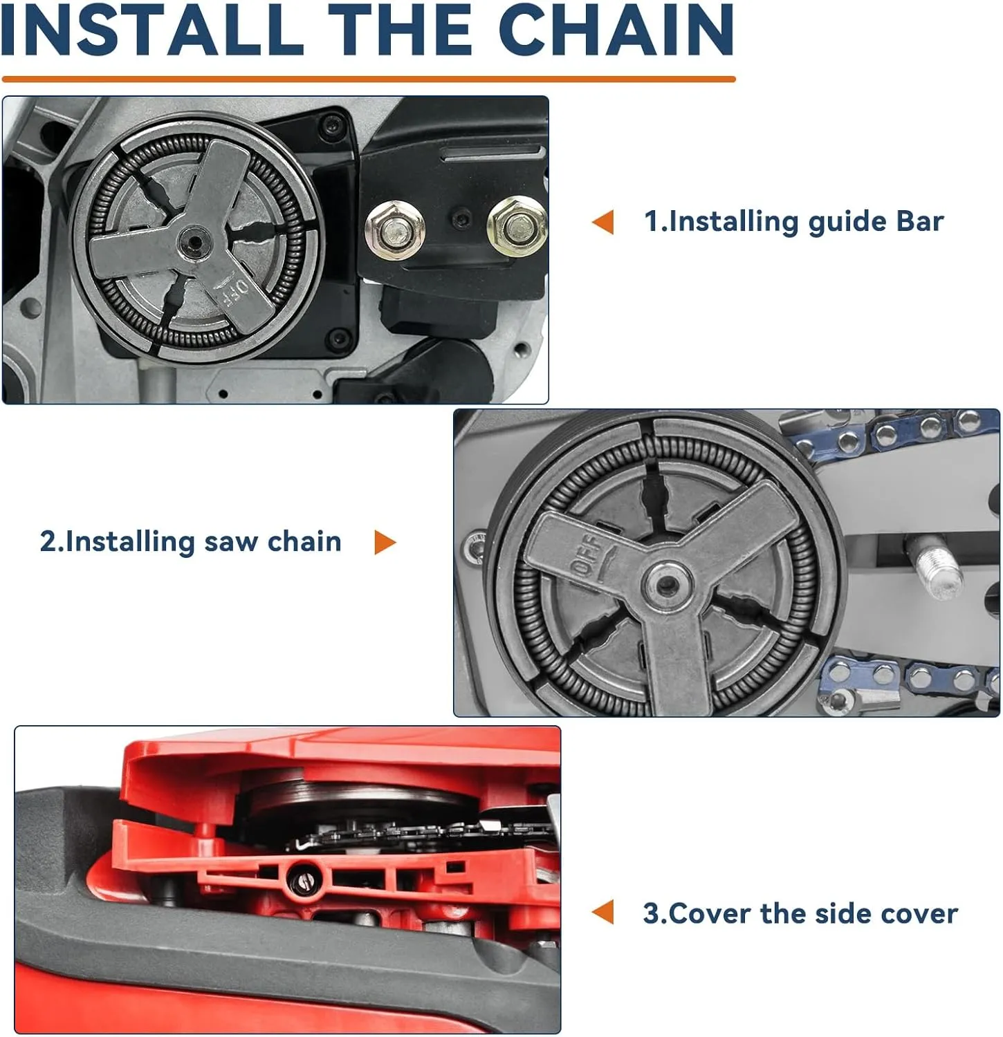 18 inch Replacement Guide Bar 105670 and Chainsaw Chain Combo- 0.063" Gauge,0.325" Pitch, 74 Drive Links Fits for Stihl MS271 and More 26rm374 （183SFGD025)