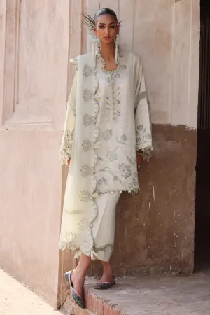 3-PC Unstitched Embroidered Luxury Lawn By Elan | CELESTINE (EL25-05 A)