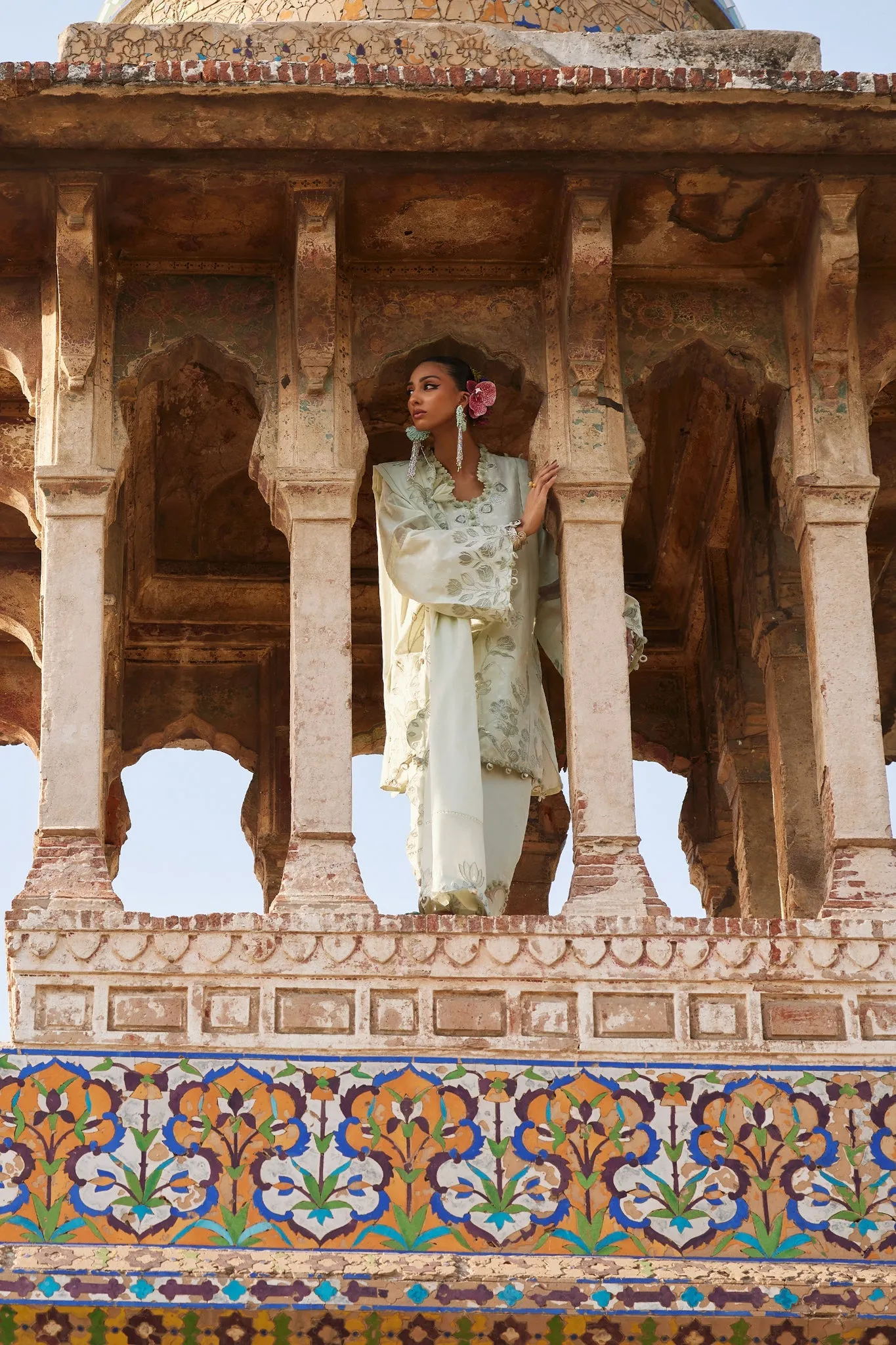 3-PC Unstitched Embroidered Luxury Lawn By Elan | CELESTINE (EL25-05 A)