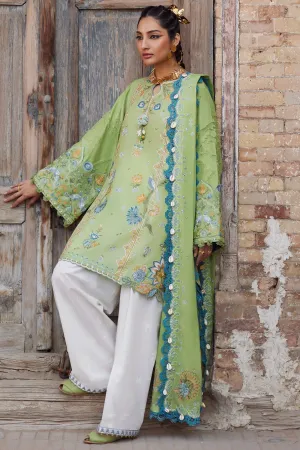 3-PC Unstitched Embroidered Luxury Lawn By Elan | ISLA BLEU (EL25-11 B)