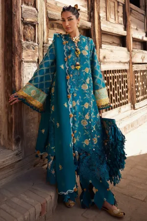3-PC Unstitched Embroidered Luxury Lawn By Elan | OPHELIA (EL25-10 A)