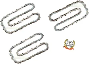 3 x Saw Chains 40 cm 1.3 mm 3/8 Inch 57 TG Suitable for Stihl Husqvarna Fuxtec Einhell Florabest Grizzly Chainsaw