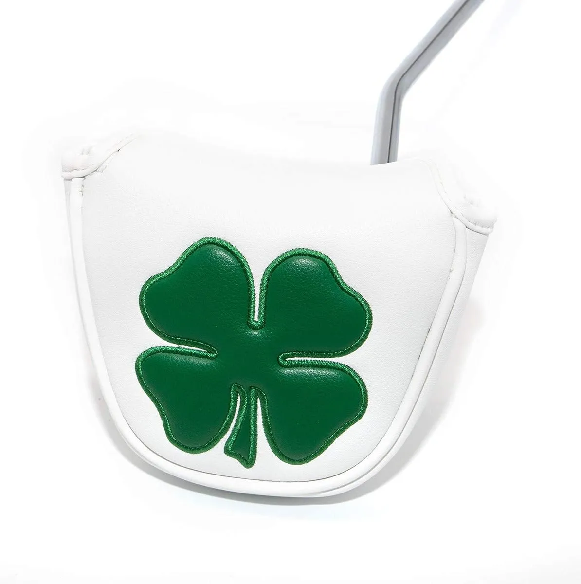 4 Leaf Clover Golf Mallet Putter Cover Headcover Club Protector Magnetic Clover for Odyssey 2ball,Red Oworks,Stroke Lab,Scotty Cameron,Taylormade Putters