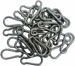 40 Pcs Marine T316 Stainless Steel 3/16'' Snap Hook 120 Lbs WLL Spring Snap Hook