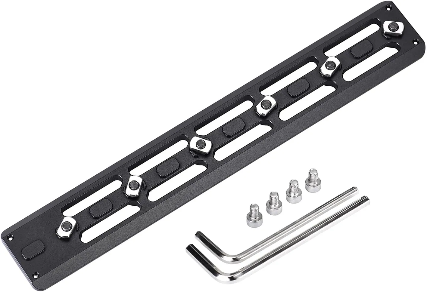 9.45 inch M Lok Arca Rail Mount Adapter Accessories for Arca-Swiss/RRS Tripod Head Aluminum, 2519