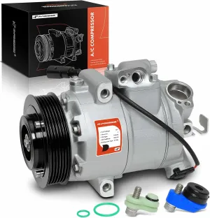 A-Premium A/C Compressor with Clutch Compatible with Seat Cordoba 2002-2006, Ibiza 2003-2009 & Volkswagen Fox 1987-1993, Golf 1997-2005, Lupo 2005-2009, Polo 2003-2007