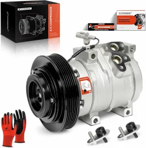 A-Premium A/C Compressor with Clutch - Fits for 158386 - Compatible with Toyota Corolla 1.8L 2003-2008, Matrix 1.8L 2003-2008