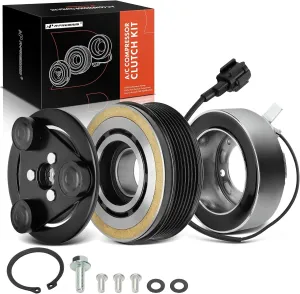 A-Premium Air Conditioner AC Compressor Clutch Kit Compatible with Nissan Pathfinder 2005-2012, NV1500 NV2500 NV3500 2012-2021, 4.0L