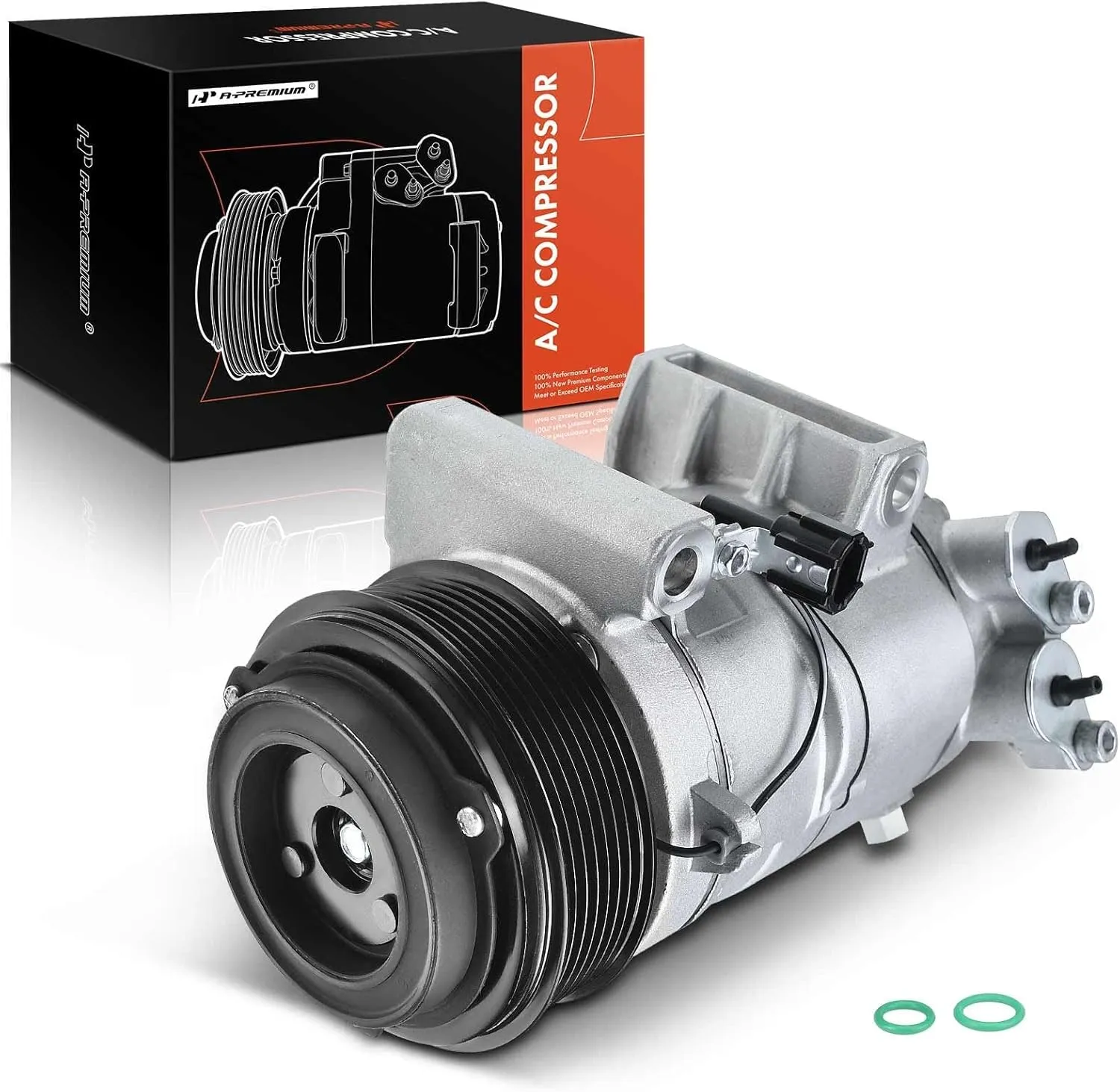 A-Premium Air Conditioner AC Compressor with Clutch Compatible with Infiniti QX56 QX80, Nissan Armada Pathfinder Titan XD, 5.0L 5.6L