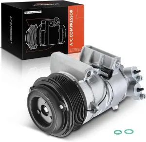 A-Premium Air Conditioner AC Compressor with Clutch Compatible with Infiniti QX56 QX80, Nissan Armada Pathfinder Titan XD, 5.0L 5.6L