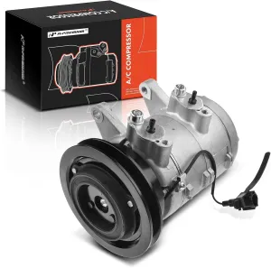 A-Premium Air Conditioner AC Compressor with Clutch Compatible with Nissan Frontier 2.4L 1998-2004, Xterra 2.4L 2000-2004, DKV14C Style, with 1 Groove Pulley