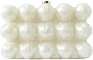 Acrylic Bubble Bag Luxury Marble Clutch Evening Purses for Women Glitter Handbag for Wedding Party Prom