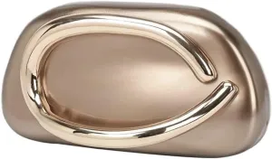Acrylic Clutch Purse for Women Classic Round Acrylic Evening Handbag Vintage Metal Handlebars Bag for Wedding Party Prom