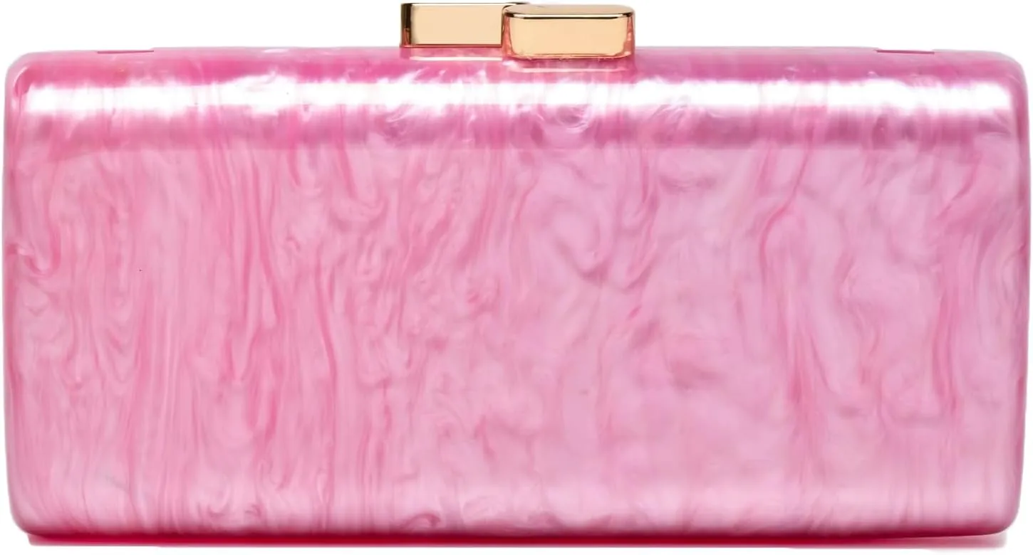 Acrylic Clutch Purses for Women Chic Metal Evening Handbag Evening Clutch Bag with Chain for Prom Wedding Party 2025