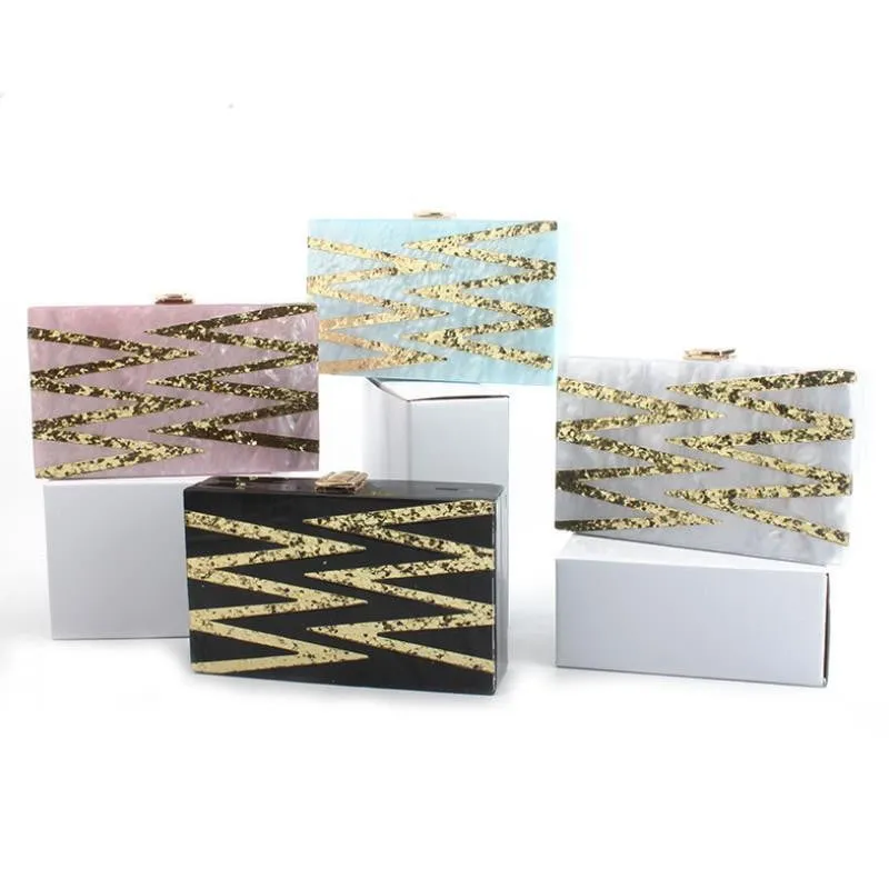Acrylic Evening Bags Shining Handbag