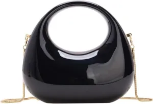 Acrylic Handbags for Women Cute Acrylic Clutch Small Unique Purse Trendy Metal Evening Bag for Party Cocktail