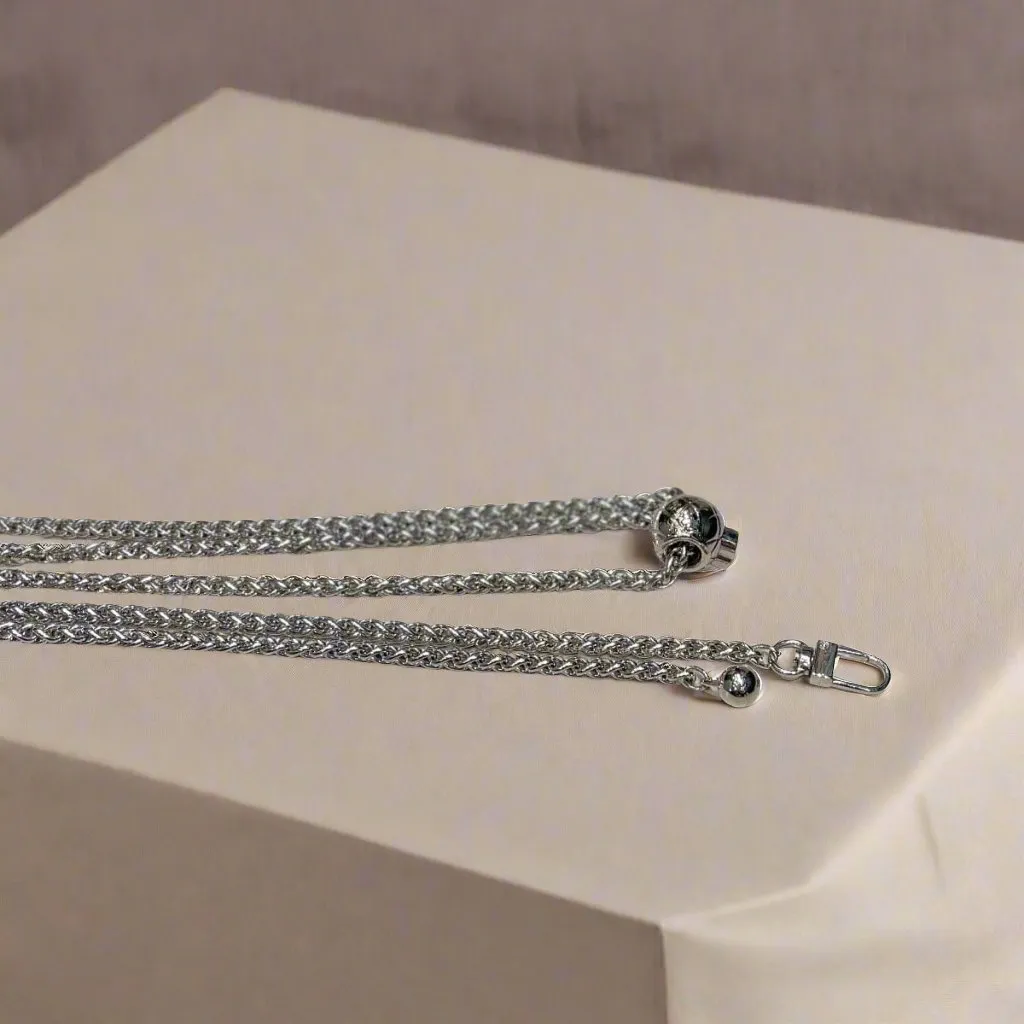 Adjustable 5mm plait weave metal chain