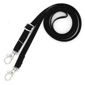Adjustable Crossbody Strap - Adjusts 36-68 Inches - Narrow 3/8 Inch Webbing - Cellphone Bag Strap - Water Bottle Strap - Handmade by Green Acorn Kitchen (Black)
