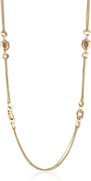 Adrienne Vittadini "Modern Metals" Gold-Tone Liquid Chain Necklace