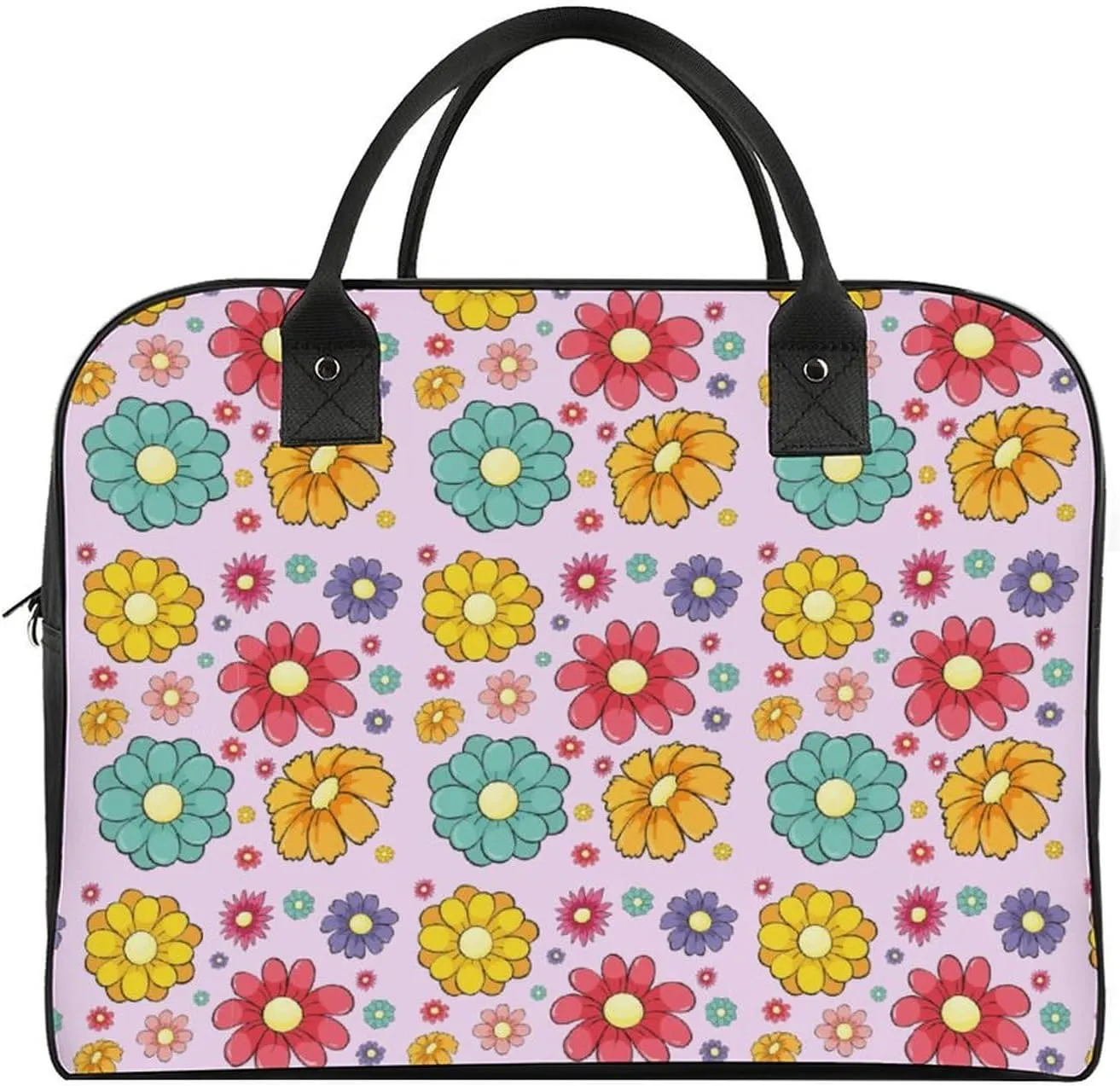 Adult Crossbody Nylon Gingerbread House Vintage Handbag for Travel 13" X 19" X 8"