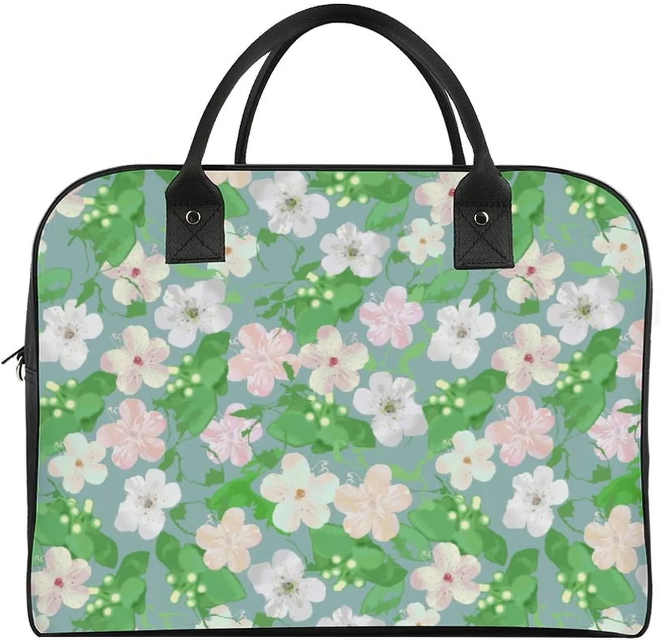 Adult Shoulder Nylon Colorful Butterfly Office Handbag for Travel 13" X 19" X 8"