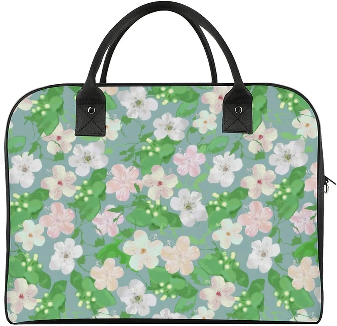 Adult Shoulder Nylon Colorful Butterfly Office Handbag for Travel 13" X 19" X 8"