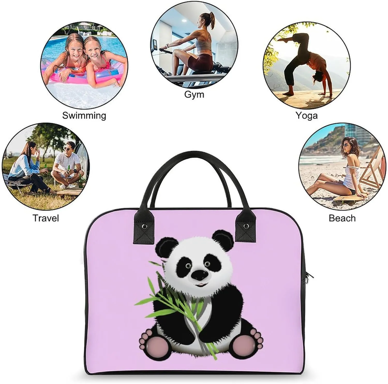 Adults Shoulder Nylon Ballet Dancer Aesthetic Handbag for Touring 13" X 19" X 8"