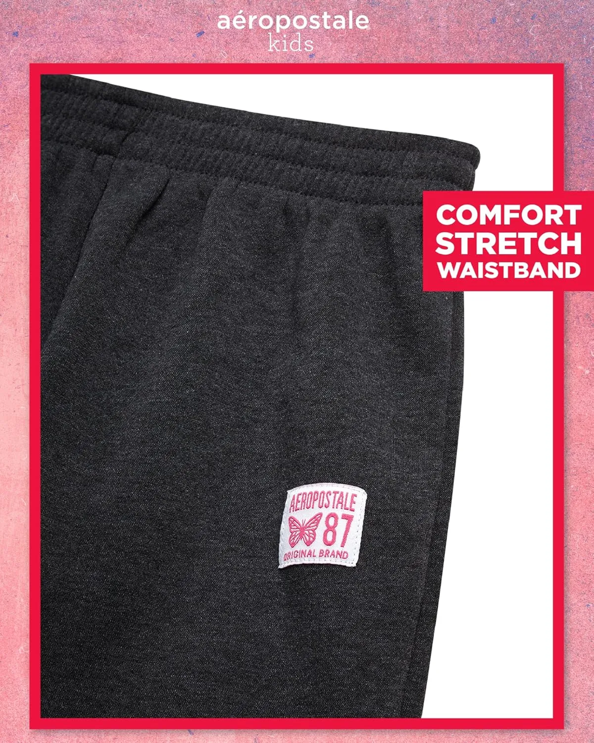 AEROPOSTALE Girls' Sweatsuit Set - 2 Piece Fleece Zip Up Hoodie and Jogger Sweatpants - Cozy Activewear Set for Girls (4-16)
