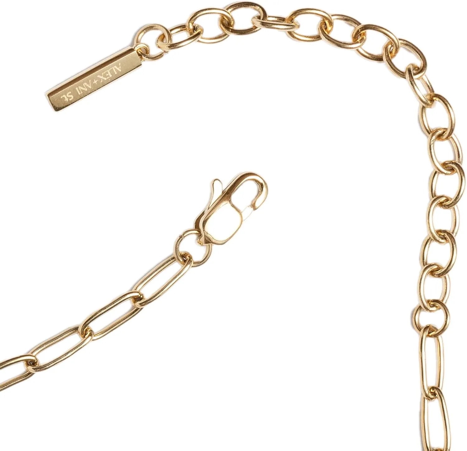 Alex and Ani Faceted Rolo Charm & Layering Necklace