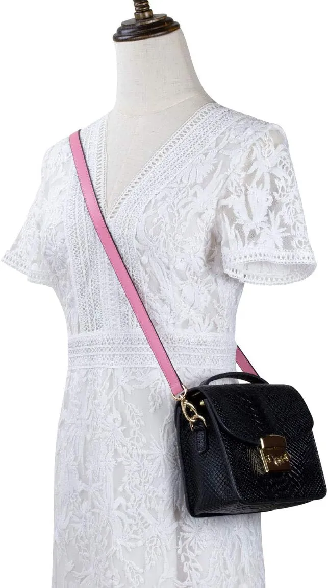 Allzedream Genuine Leather Purse Strap Replacement Crossbody Handbag Long Adjustable