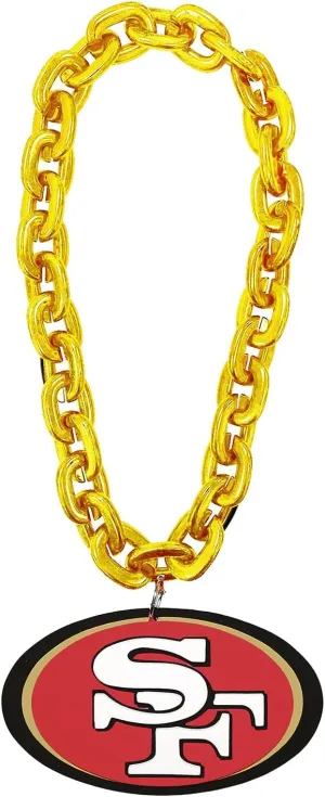 Aminco NFL San Francisco 49ers Team Fan Chain, Gold