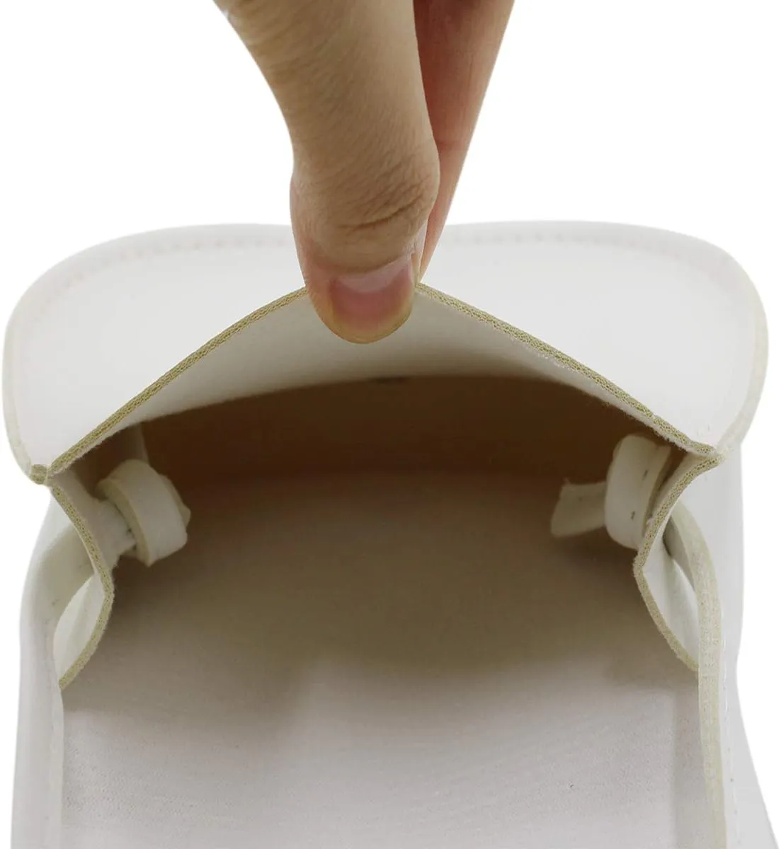 AMPOSSTO Cute Mouse Ears Crossbody Purse for Little Girls Large Bow Shoulder Bag Handbag White Small