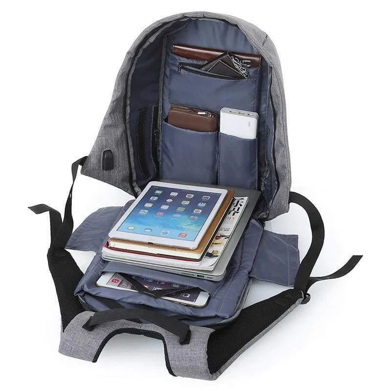 Anti Theft Backpack With USB Charger