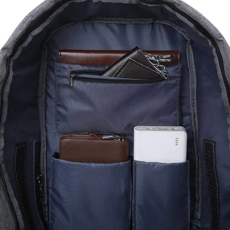 Anti Theft Backpack With USB Charger