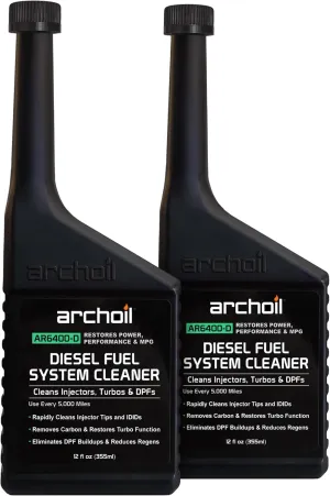 Archoil AR6400-D Diesel Fuel System Cleaner (Two Pack) - Cleans Injectors, Turbo & DPF