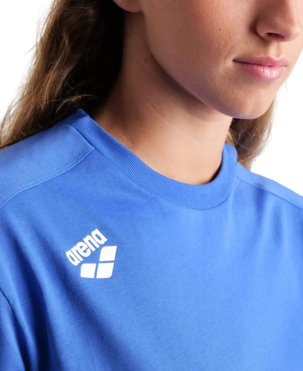 ARENA Team Unisex Panel Cotton T-Shirt Short Sleeve Crew Neck Regular Fit Workout Top Men's and Women's Active Tee