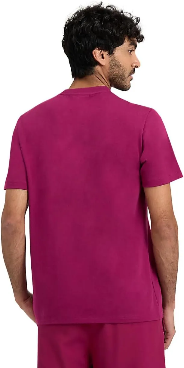 ARENA Team Unisex Panel Cotton T-Shirt Short Sleeve Crew Neck Regular Fit Workout Top Men's and Women's Active Tee
