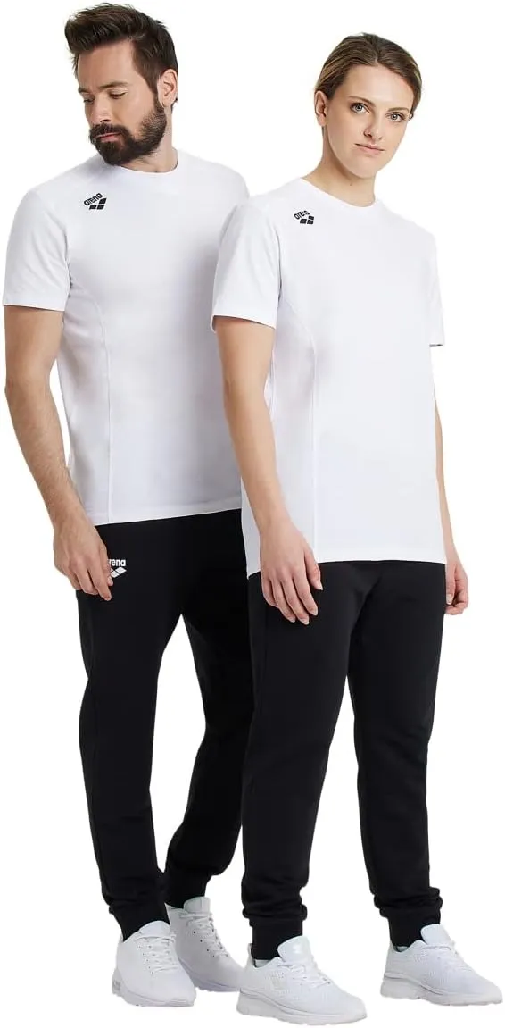 ARENA Team Unisex Panel Cotton T-Shirt Short Sleeve Crew Neck Regular Fit Workout Top Men's and Women's Active Tee