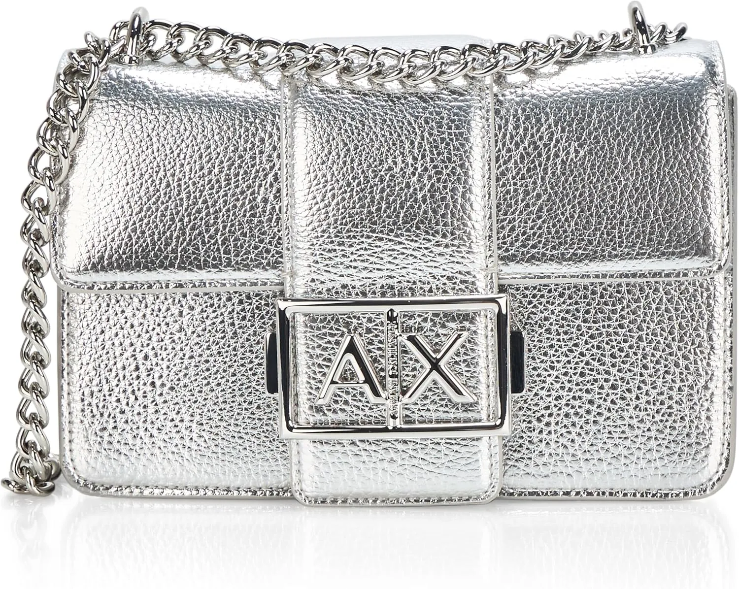 Armani Exchange Jodie Crossbody, Silver Filigree