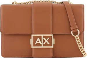 Armani Exchange Women's Jodie, Sustainable, Gold Chain Shoulder Strap Crossbody m, One Size