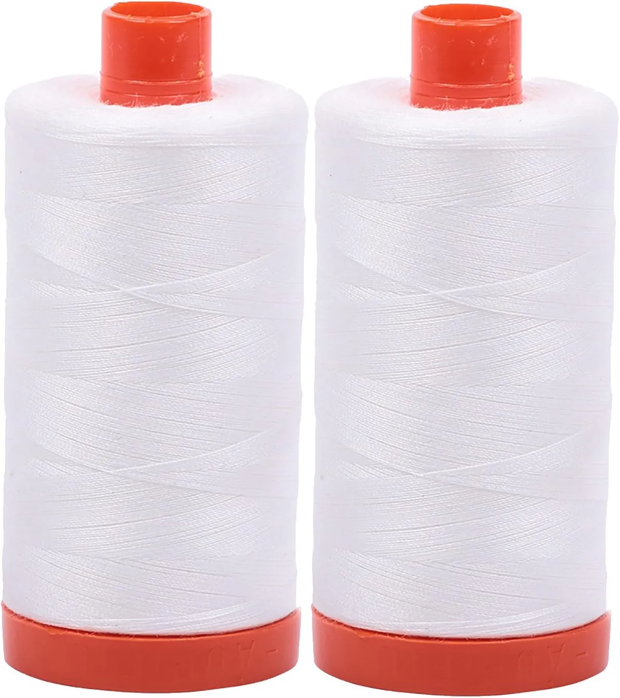 Aurifil Mako 50wt Thread 2 Large Spools: Natural White (2021x2)