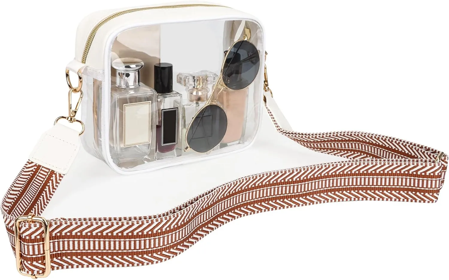 Aveniee Clear Bag Stadium Approved, Clear Purses for Women, Crossbody Bag for Concerts with Adjustable Strap
