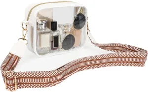 Aveniee Clear Bag Stadium Approved, Clear Purses for Women, Crossbody Bag for Concerts with Adjustable Strap