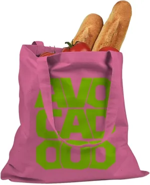 Avocado Cotton Canvas Tote Bag