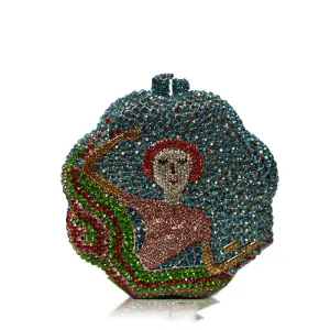 Ballerina Diamond Hand-held Rhinestone Dinner Bag