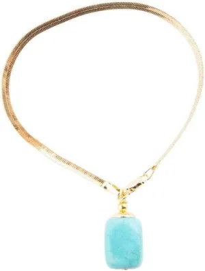 Barse Jewelry Turquoise Baron Snake Chain Bracelet